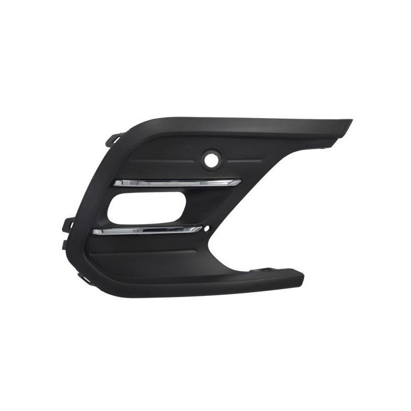 Grille de pare-choc avant droite noire et chromée avec trou anti-brouillard Volkswagen Polo 6 phase 2 depuis 2021