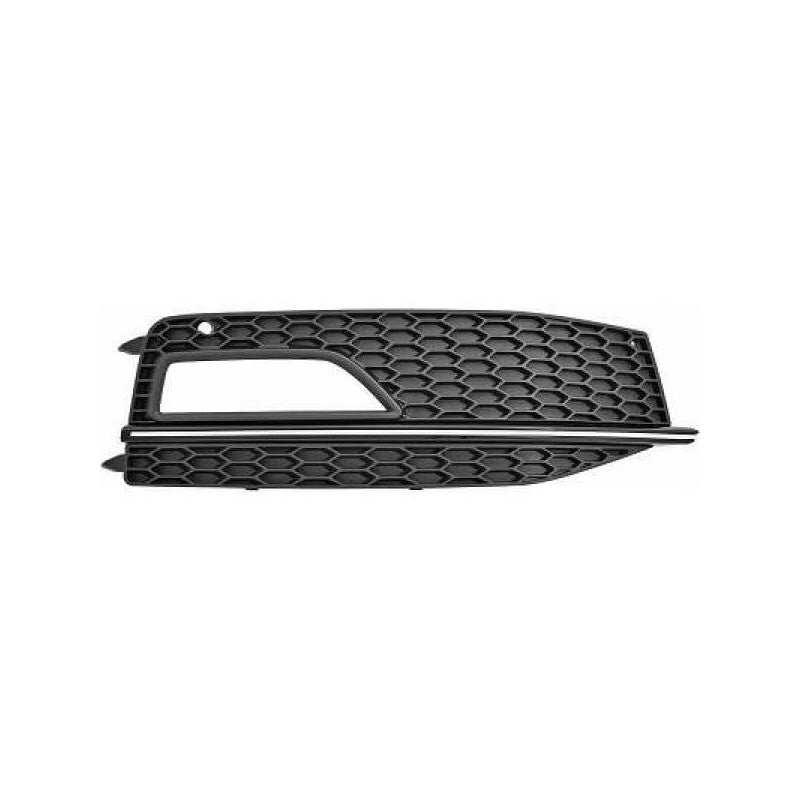 Grille de pare-choc avant droite noire et chromée S-Line Audi A4 4 B8 phase 2 2011-2015