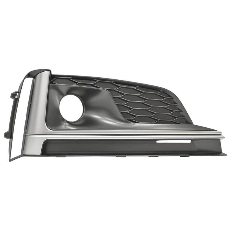 Grille de pare-choc avant droite noire grise argent avec trou anti-brouillard Audi A4 5 B9 phase 1 2015-2019