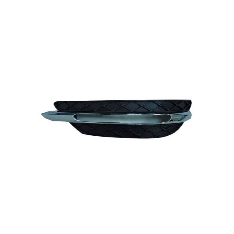 Grille de pare-choc avant gauche noire avec trou LED et moulure chromé Mercedes Classe C W204 phase 2 2011-2013