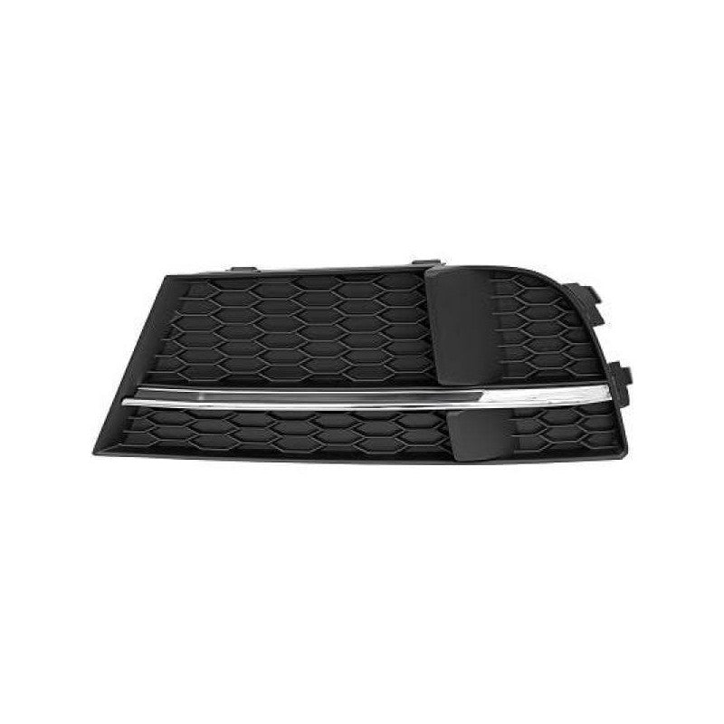 Grille de pare-choc avant gauche noire et chromée S-Line Audi A3 et A3 Sportback 8V phase 2 2016-2020