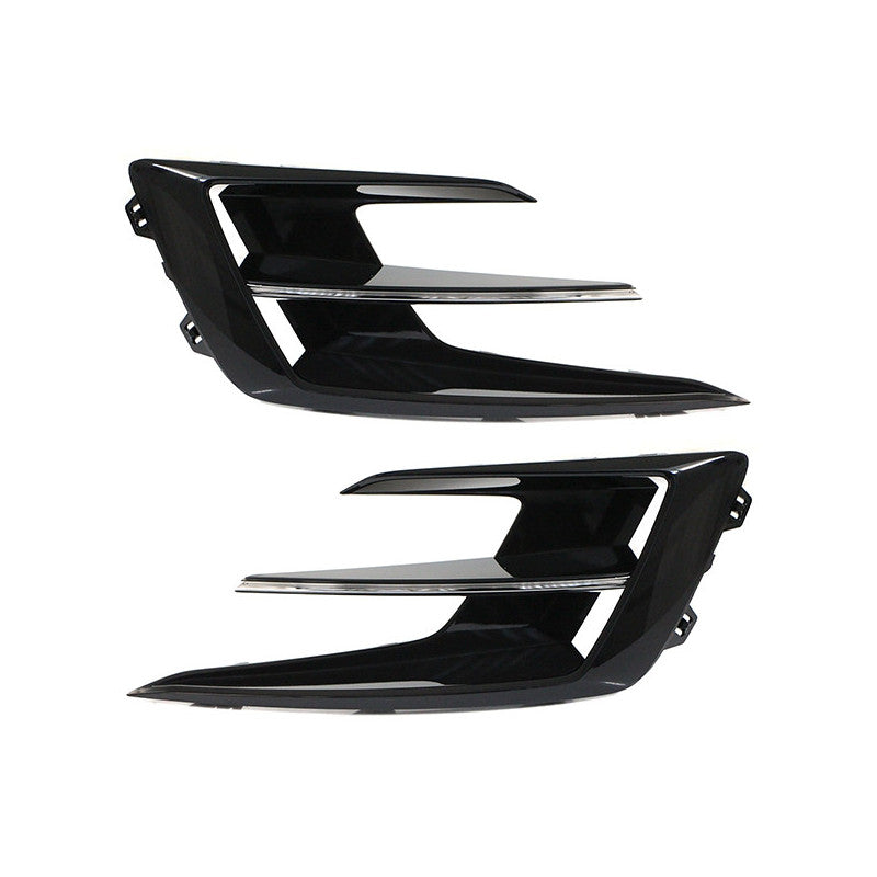 Grilles de pare-choc avant avec noires brillantes et chromées kit Renault Megane 4 phase 2 2020-2021