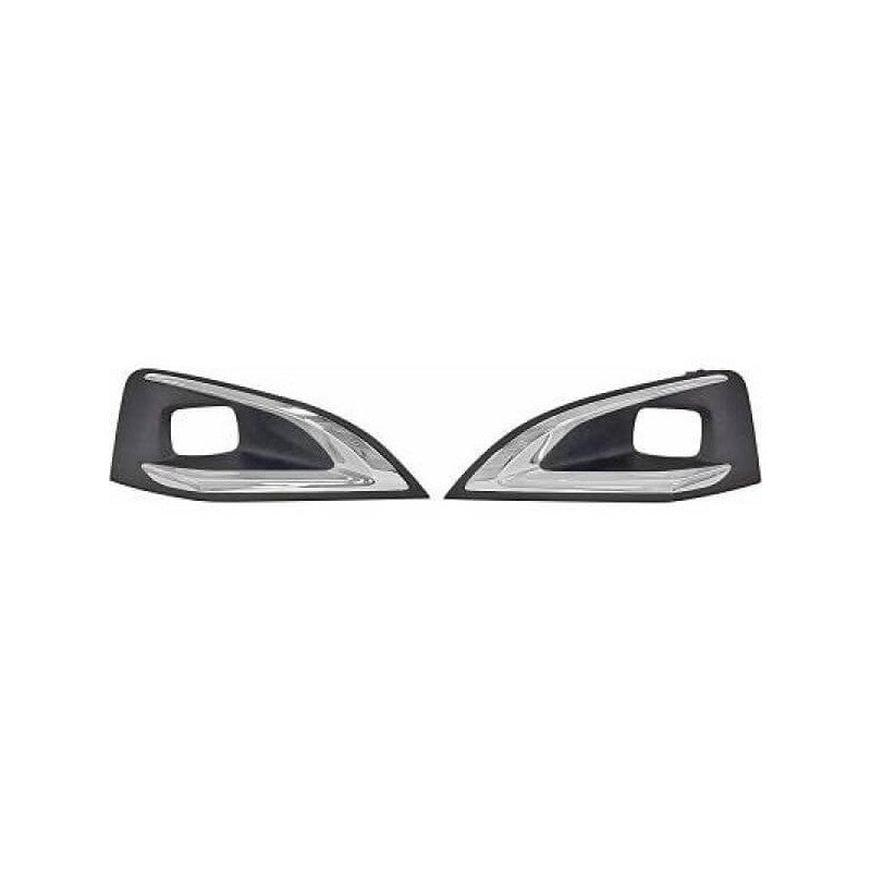 Grilles de pare-choc avant kit avec trous anti-brouillards phares Led Peugeot 3008 2 phase 1 2016-2020