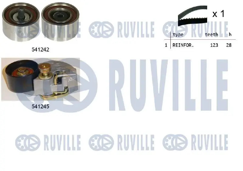 Kit distribution complet pour Hyundai Santa FÉ I, Trajet, Highway / KIA Sportage II, Carens III, Carens I