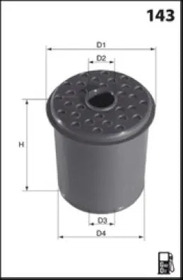 Filtre a gasoil pour Renault Scénic I, Megane I, Megane Scénic