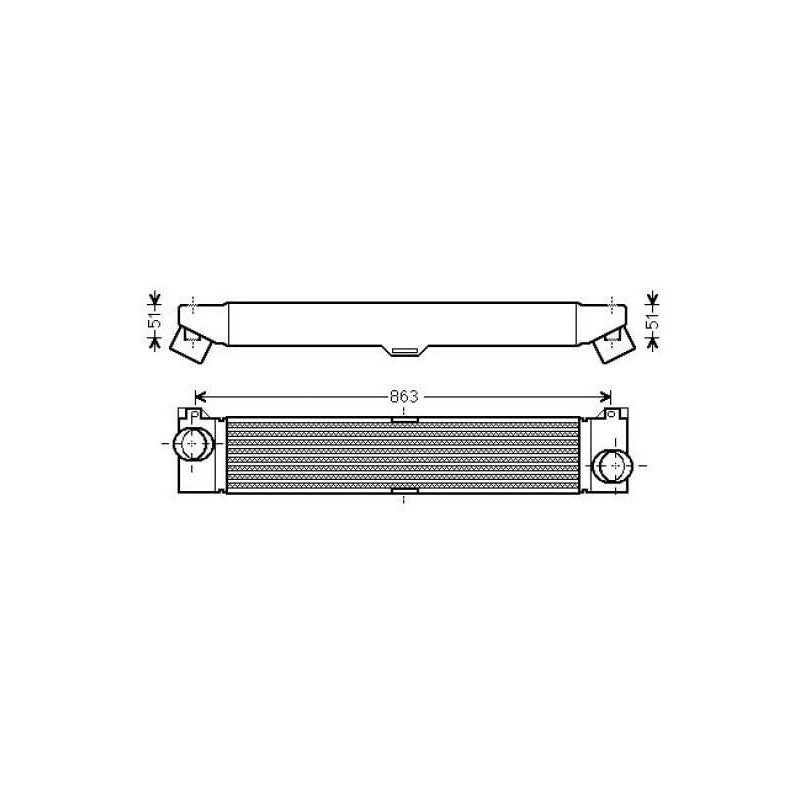 Intercooler 2.2 / 2.3 / 3.0 Citroën Jumper depuis 2006