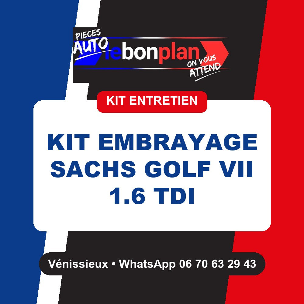 Kit embrayage SACHS – Volkswagen Golf VII 1.6 TDI 110 ch