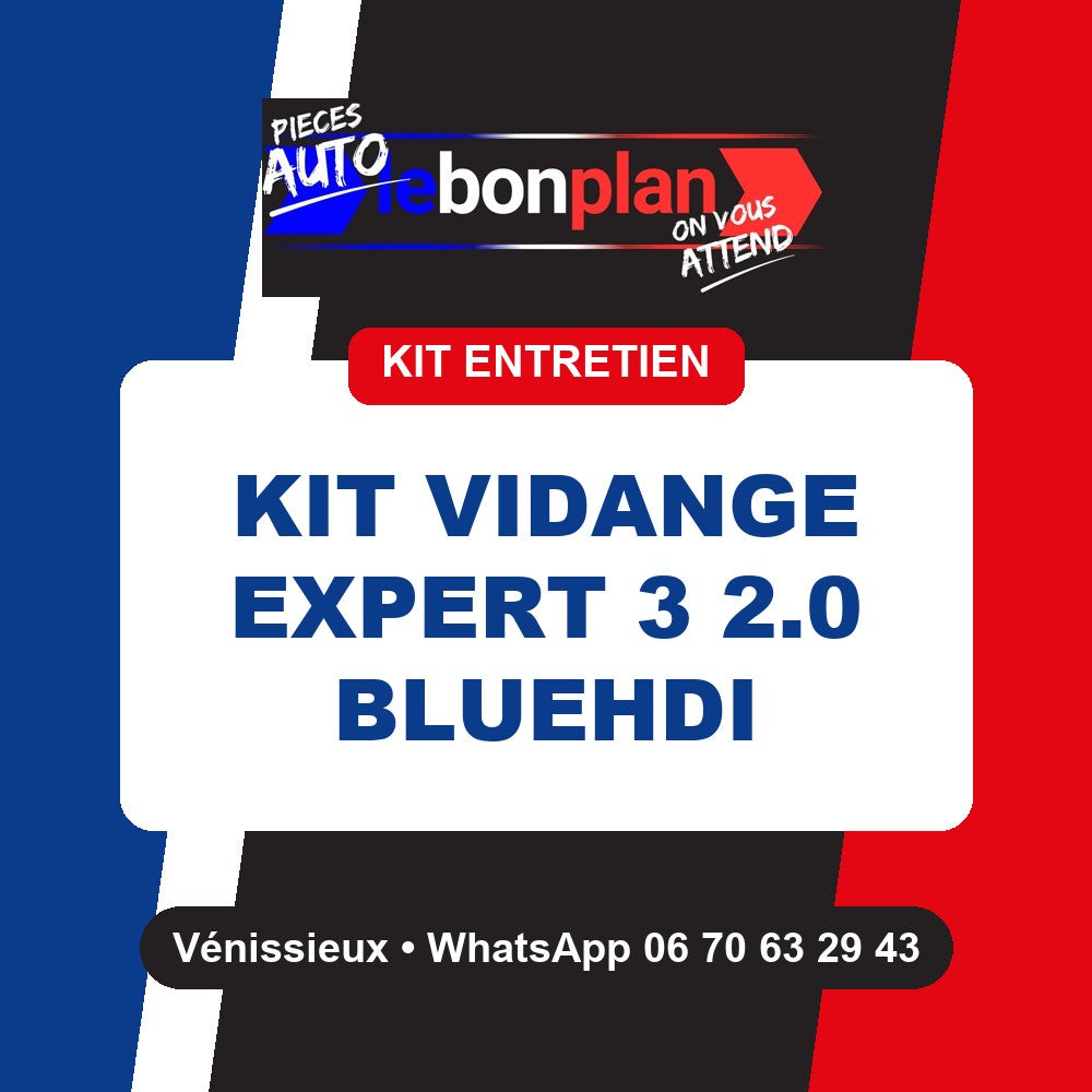 Kit vidange 4 filtres + huile – Peugeot Expert 3 2.0 BlueHDi 122 ch