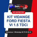 Kit vidange 4 filtres + huile – Ford Fiesta VI 1.5 TDCi 85 ch