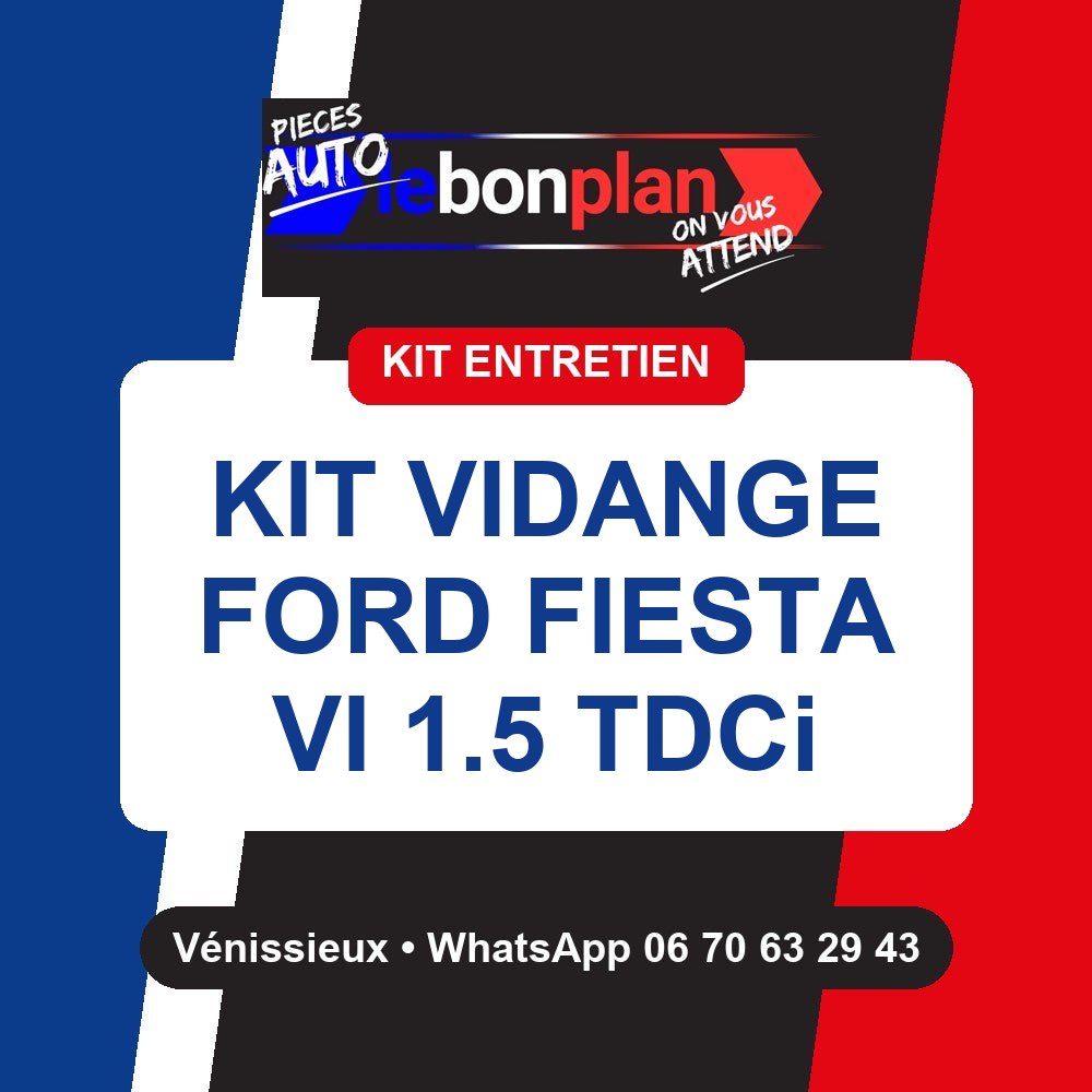 Kit vidange 4 filtres + huile – Ford Fiesta VI 1.5 TDCi 85 ch