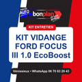 Kit vidange 3 filtres + huile – Ford Focus III 1.0 EcoBoost 125 ch