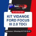 Kit vidange 4 filtres + huile – Ford Focus III 2.0 TDCi 150 ch