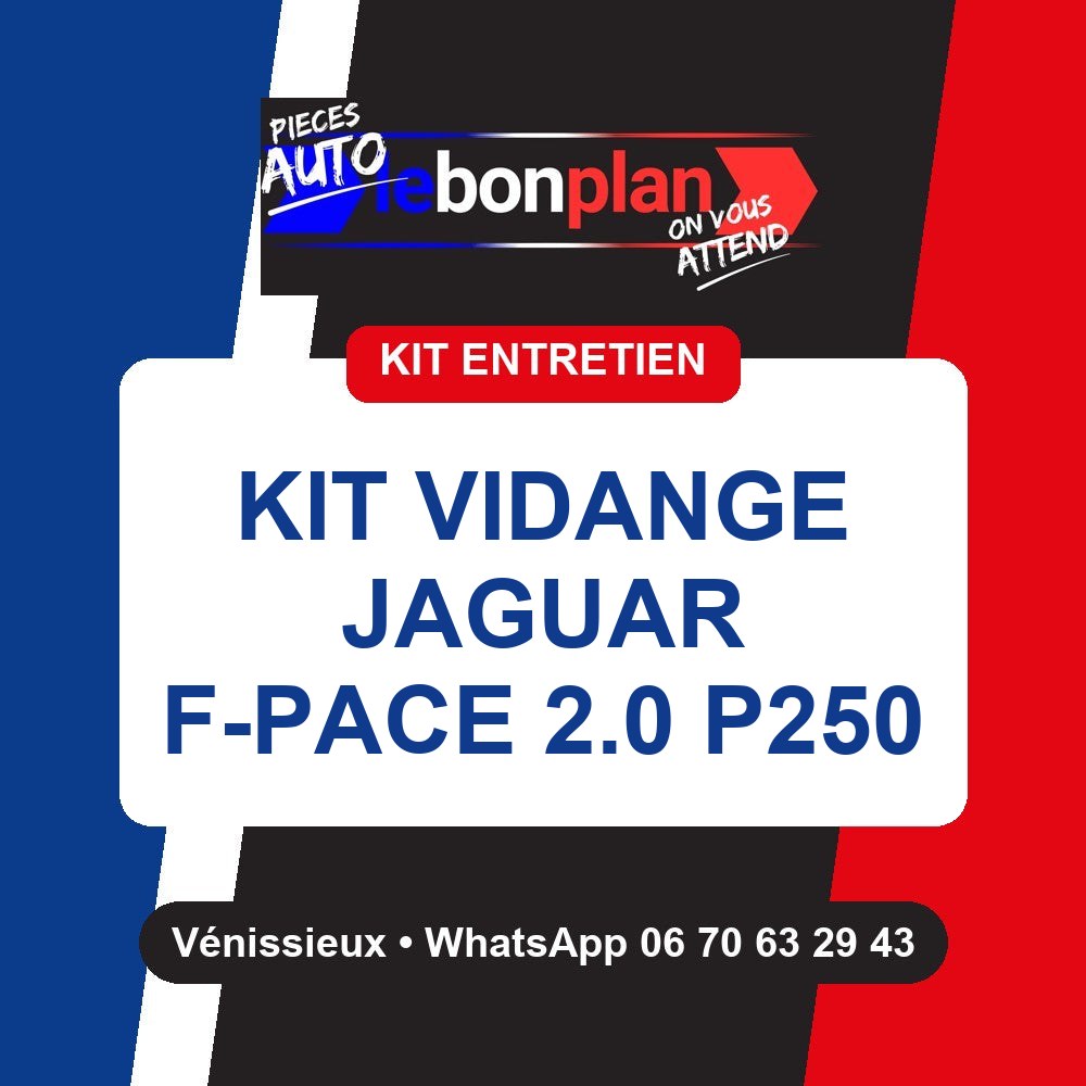 Kit vidange 3 filtres + huile – Jaguar F-Pace 2.0 P250 250 ch