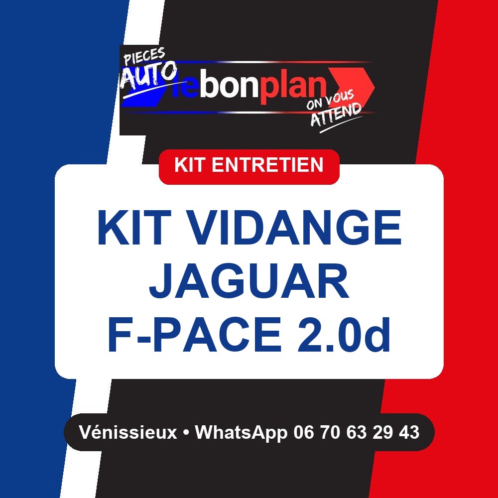 Kit vidange 4 filtres + huile – Jaguar F-Pace 2.0d 180 ch