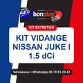Kit vidange 4 filtres + huile – Nissan Juke I 1.5 dCi 110 ch