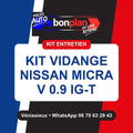 Kit vidange 3 filtres + huile – Nissan Micra V 0.9 IG-T 90 ch