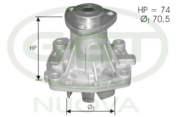 Pompe a eau pour OPEL Frontera A, Frontera A Sport / Alfa Romeo 155, 33