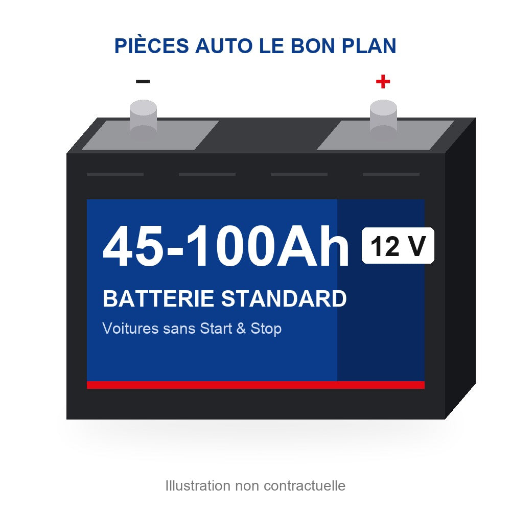 Batterie voiture Prodex Standard 12 V – 45 à 100 Ah
