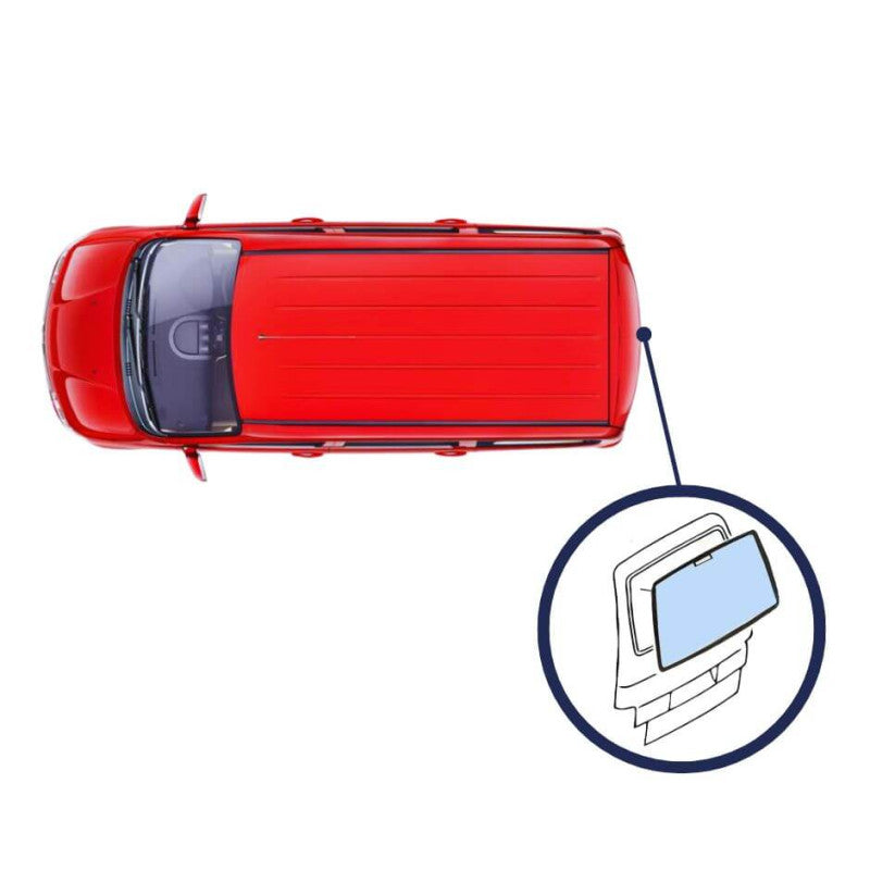 Vitre lunette arrière teintée verte 1 porte Renault Kangoo 2 2008-2021