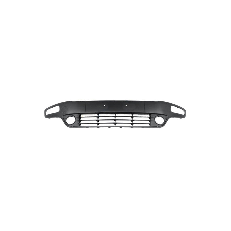 Moulure de pare-choc avant centrale noire carbone avec trous anti-brouillards Fiat Punto Evo depuis 2009
