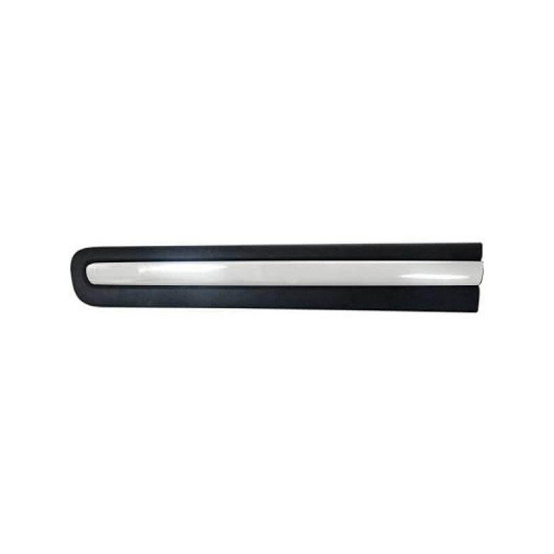 Moulure de porte avant gauche noire et chromée Fiat 500L phase 1 2012-2017