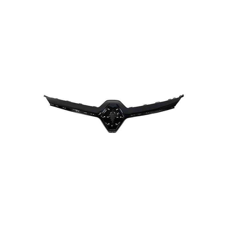 Moulure grille de calandre avant noire brillante avec trou caméra Renault Clio 5 phase 1 2019-2023