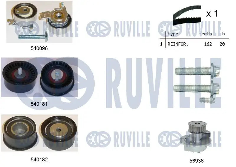 Kit distribution + pompe pour OPEL Astra G, Zafira A