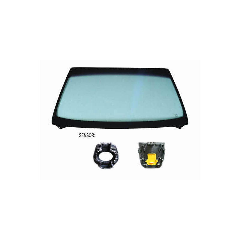 Pare-brise avant teinté vert acoustique pour capteur et caméra Audi A4 5 B9 depuis 2015