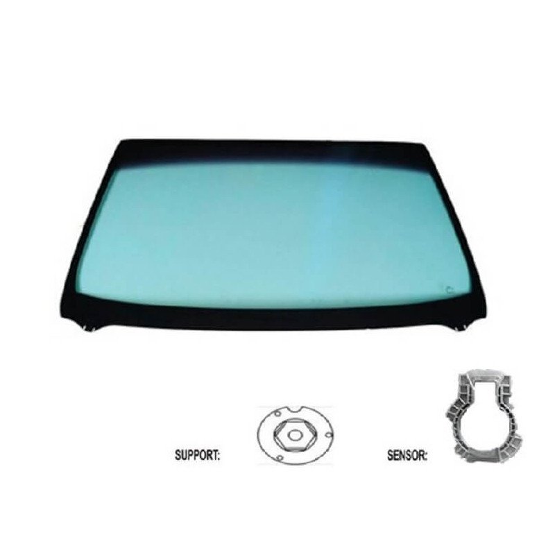 Pare-brise avant teinté vert acoustique pour capteur et caméra Ford Fiesta MK7 depuis 2017