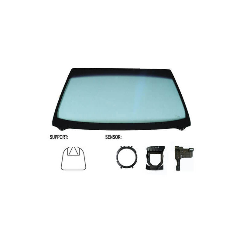 Pare-brise avant teinté vert acoustique pour capteur et caméra Nissan Qashqai 2 2014-2021