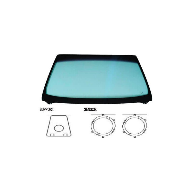 Pare-brise avant teinté vert athermique pour capteur Citroën Jumper 2006-2014
