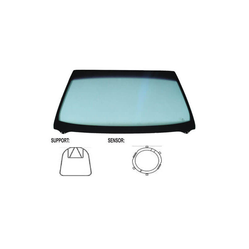 Pare-brise avant teinté vert dégradé pour capteur Nissan Navara 2005-2015