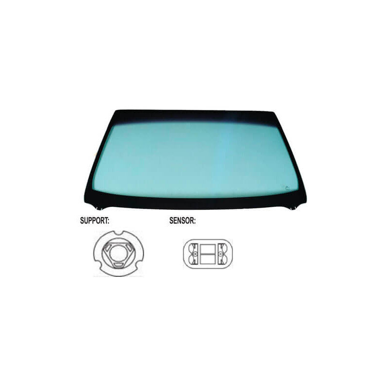 Pare-brise avant teinté vert dégradé vert pour capteur BMW X5 1 E53 2000-2001