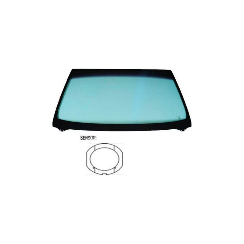 Pare-brise avant teinté vert pour capteur pluie et lumière Volkswagen Polo 4 2005-2009