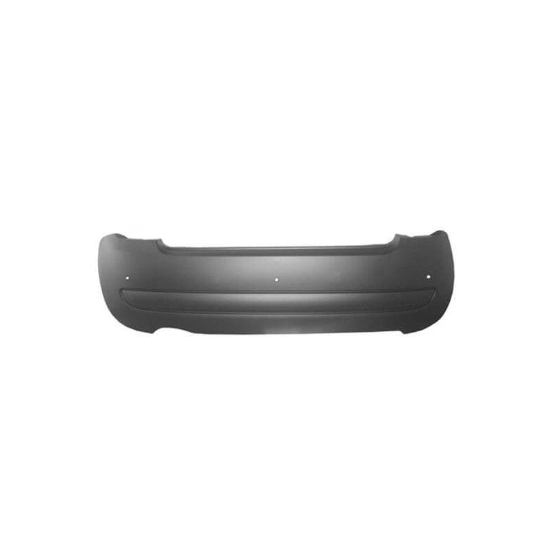 Pare-choc arrière à peindre avec 3 trous radars et moulures Fiat 500 phase 1 2012-2015