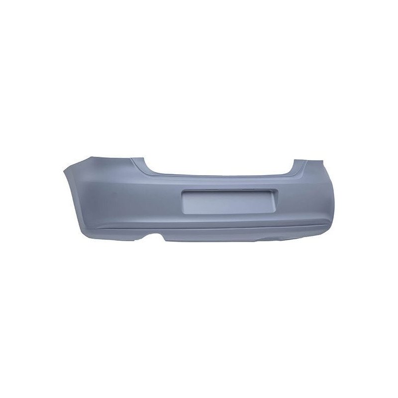 Pare-choc arrière à peindre avec trou échappement Volkswagen Polo 5 2009-2014