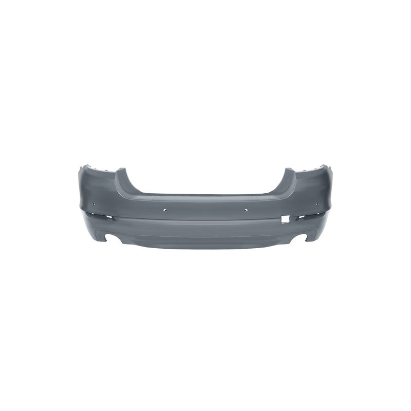 Pare-choc arrière à peindre double échappement avec trous radars BMW Série 5 F10 phase 1 2010-2013