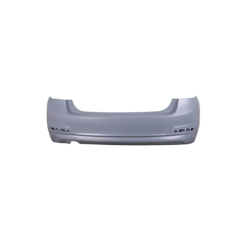 Pare-choc arrière à peindre simple sortie échappement gauche 316-318-320 BMW Serie 3 F30 phase 2 2015-2018