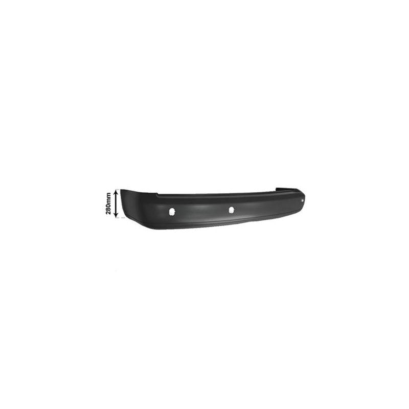 Pare-choc arrière noir avec 4 trous radars long Volkswagen Caddy 3 phase 2 2010-2015