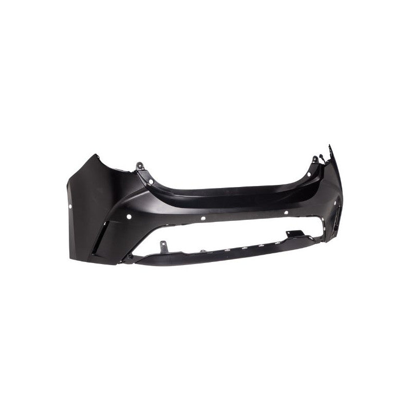 Pare-choc arrière noir avec 6 trous radars Toyota Corolla XII E21 phase 1 2019-2022