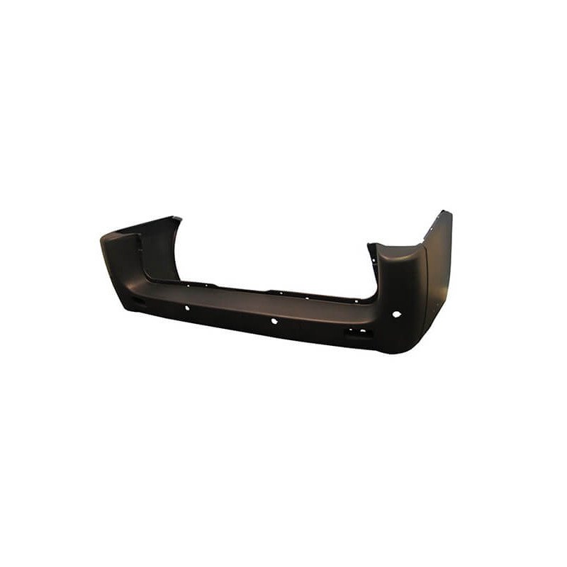Pare-choc arrière noir avec trous radars chassis long Citroën Jumpy 2006-2016