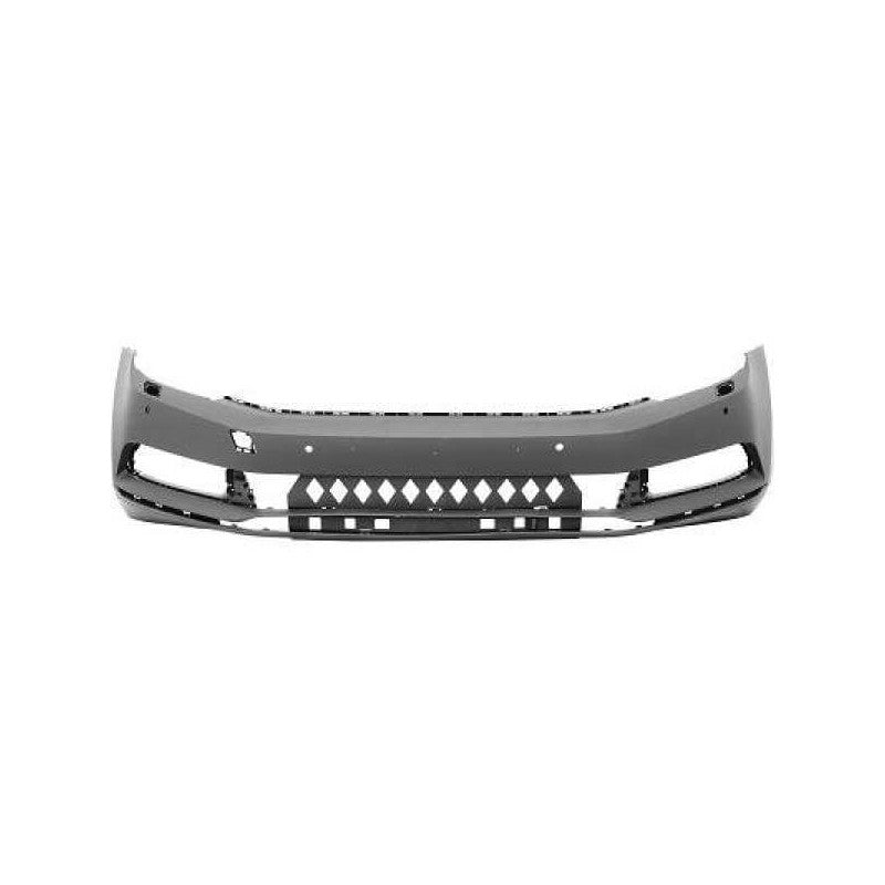 Pare-choc avant à peindre avec 4 trous radars et lave-phares Trendline/Confortline Volkswagen Passat B8 phase 1 2014-2019