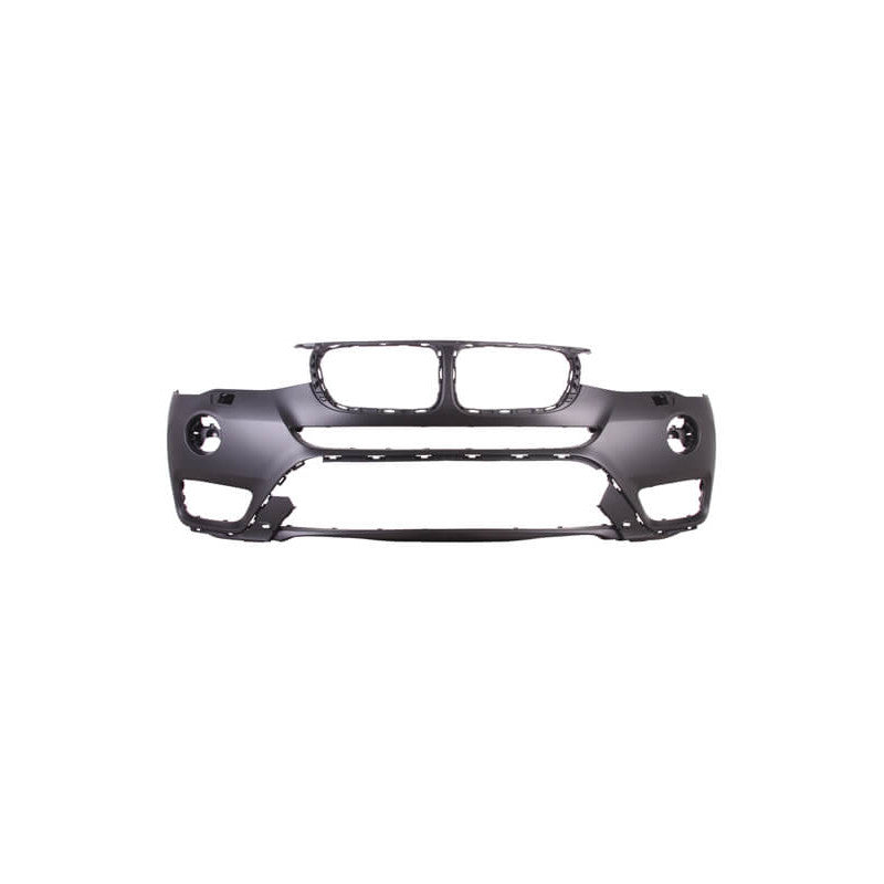 Pare-choc avant à peindre avec trous anti-brouillards halogènes et lavephares BMW X3 2 F25 phase 2 2014-2017