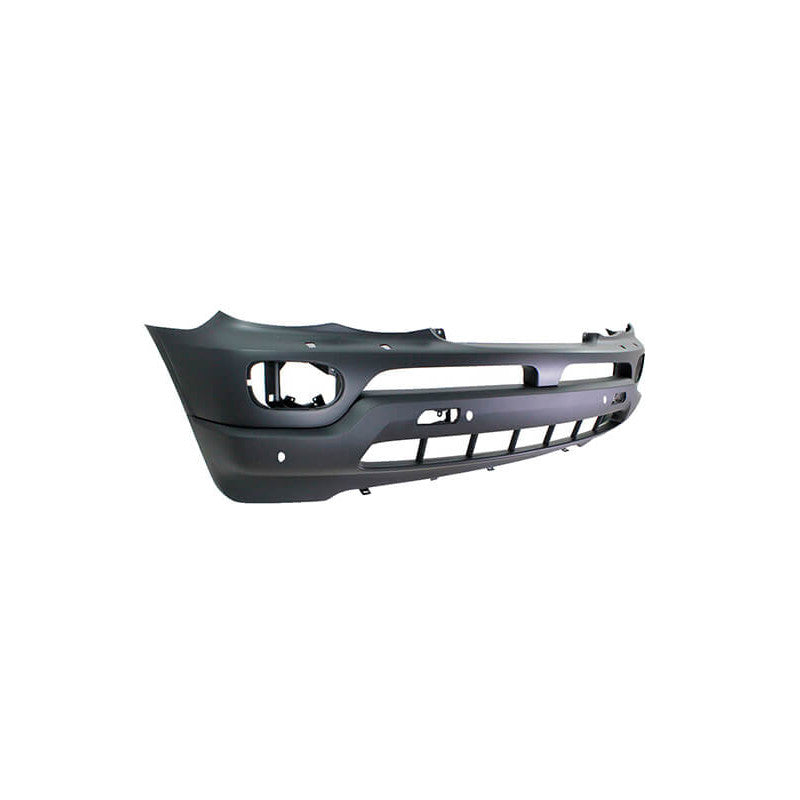 Pare-choc avant à peindre avec trous lave-phares et radars BMW X5 1 E53 phase 2 2003-2007