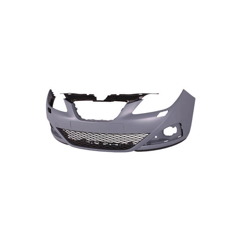 Pare-choc avant à peindre avec trous lave-phares Seat Ibiza 4 6J5, 6P1 phase 1 2008-2012
