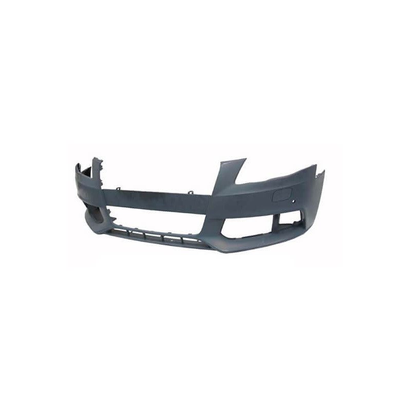 Pare-choc avant à peindre avec trous radars et lave-phares Audi A4 4 B8 phase 1 2008-2011