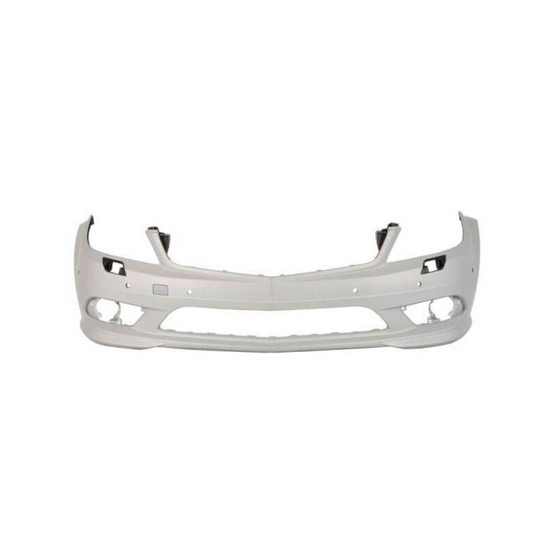 Pare-choc avant à peindre avec trous radars et lave-phares pack AMG Mercedes Classe C W204 phase 1 2007-2011