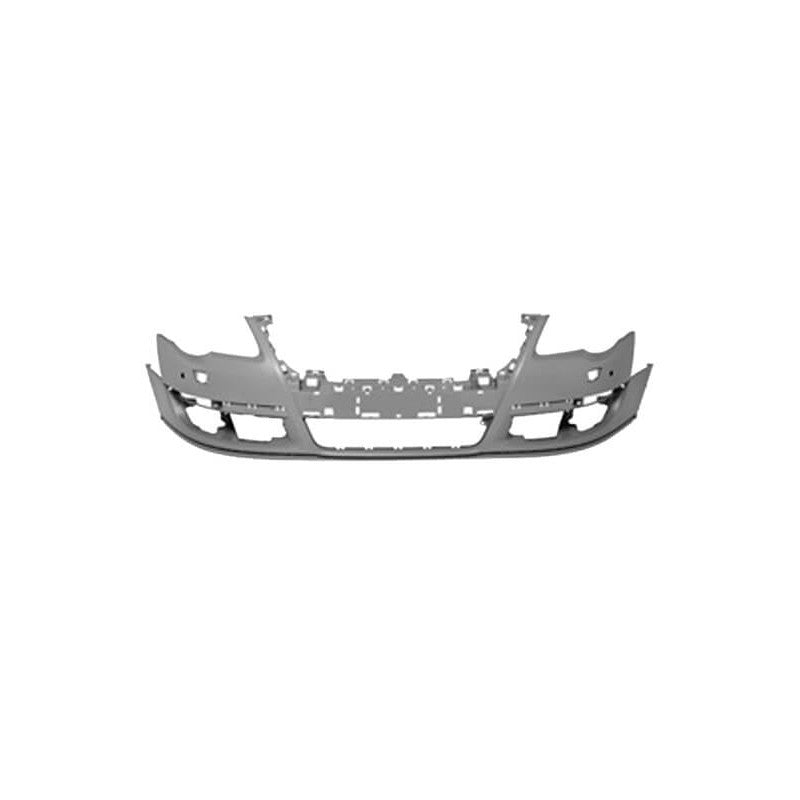 Pare-choc avant à peindre avec trous radars et lave-phares Volkswagen Passat B6 2005-2010