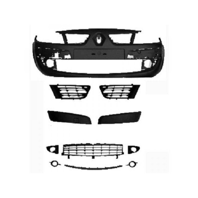 Pare-choc avant à peindre complet Renault Scenic 2 phase 2 2006-2009