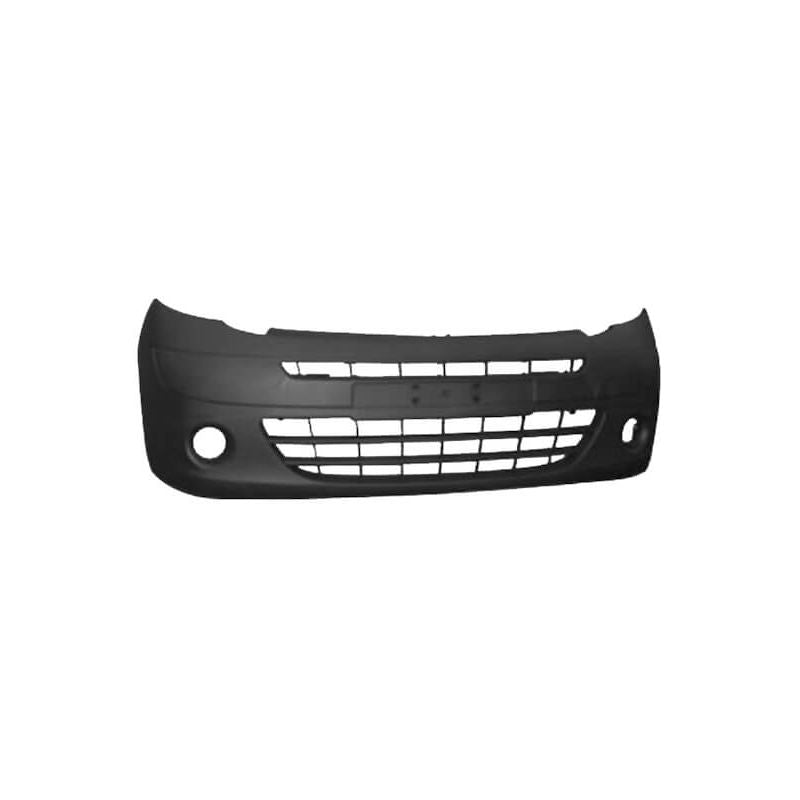 Pare-choc avant complet noir avec trous anti-brouillards Renault Kangoo 2 phase 1 2008-2013
